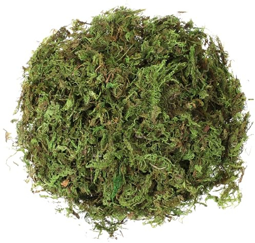 APLZGMG 1 Pack 4.2 OZ Artificial Moss, Fake Green Faux Pot Moss for DIY Crafts, Fairy Garden, Table Centerpieces & Wedding Decor (Fresh Green, 120g)