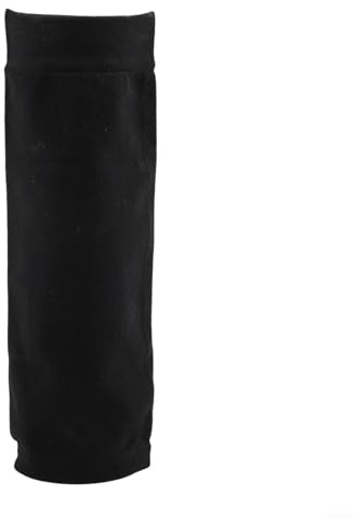 Codera de guitarra, protector de sudor de algodón transpirable para bajo eléctrico y acústico, cómoda almohadilla de manga para tocar práctica, color negro, 20 x 10 x 1 cm