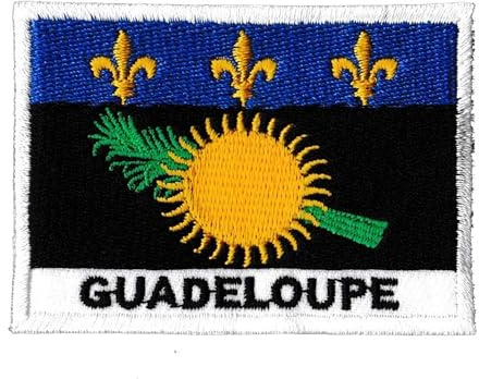 Patche Écusson Guadeloupe Patch Drapeau Guadeloupéen Brodé A Coudre