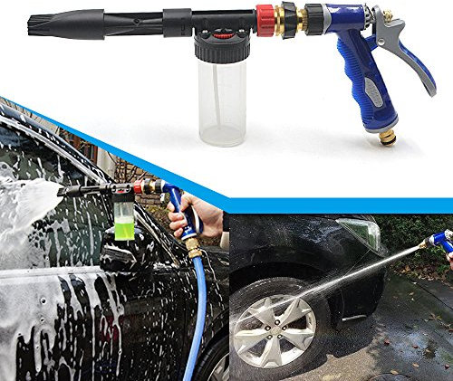 MALAYAS Snow Foam Gun Sprayer, Adjustable Car Cleaning Lance, Universal Garden Hose Foam Sprayer for Car Washing & Home Garden Watering