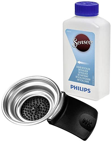 Philips Domestic Appliances CA6522/01 für Senseo Original Kaffeepadmaschine Liquid clitter and pad Holder for 1 Cup, Stainless Steel