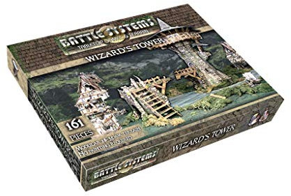 Battle Systems Fantasy Wargames Terrain - Tour Wizards - Table de Jeu Multi-Niveaux - Univers Wargaming 40K - BSTFWE017