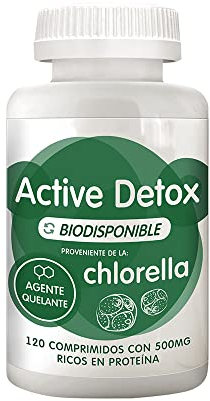 Energy Feelings Chlorella Comprimidos Detox | Complementos Alimenticios de Chlorella Ecológica | Comprimidos Ricos en Magnesio Vitamina B6 B12 Zinc Fósforo Calcio Hierro | 120 comprimidos de 500mg