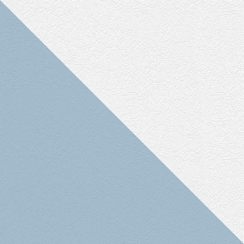 Profhome Carta da parati struttura 563217-GU carta da parati intissata (TNT) verniciabile bianco 0,53 m x 10,05 m / 5,33 m2