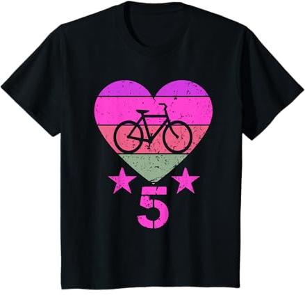 Bicycle Birthday 5 Year Old Boy Girl Bike 5th Birthday T-Shirt
