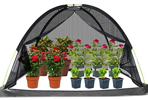 Gartennetz, Pflanzenschutz, Netz für Garten, Gewächshaus, Pflanzenschutz, für Garten, Kleberbeerstrauch, Netz für Garten, Vogel, 2,8 x 1,5 x 1,2 m