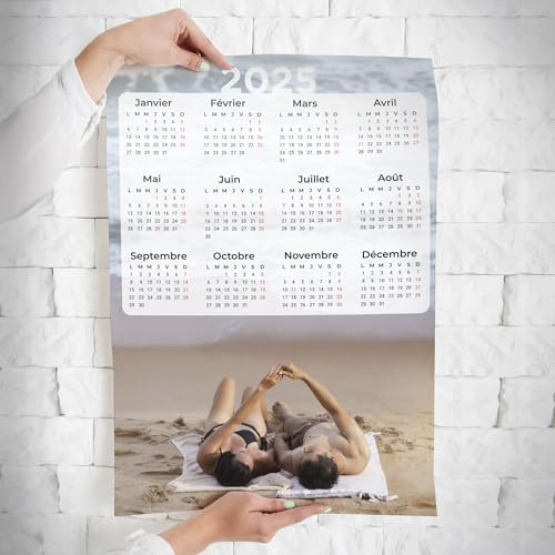 TenVinyl | Poster Calendario 2024 | Calendario 2024 con foto | Stampa decorativa | Regalo originale personalizzabile | Accessori decorativi per la casa | Stampa su carta fotografica | 70 x 100 cm
