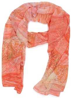 QUEEN HELENA Foulard Léger Foulard Doux Etole Fine Col Rond Décontracté Femme SC024-6, orange., 180 cm x 70 cm