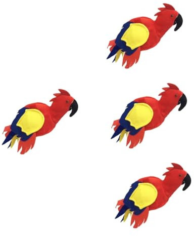ifundom Hut Papagei 4 Stück Vogelhut Tiermotive Tiermütze Partyzubehör Tier Kostüme Jahrmarkt Kostüm Tierkostüm Kopfbedeckung Farbkappen Party Hüte Tierhut Vogel Hut Kostüm Bilden Kleidung Requisiten
