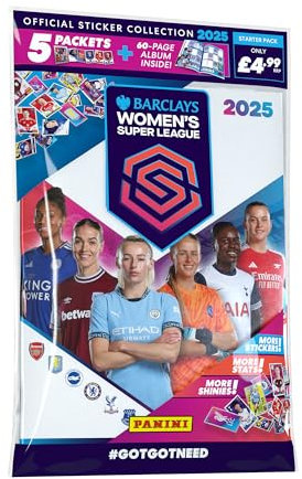 Barclays Women's Super League Official Sticker Collection 2025 - Starter Pack