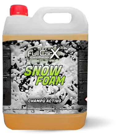 FULLCARX Snow Foam 5L bilschampo med neutralt pH-värde, superkoncentrerad aktivt skumrengöring, hög skumeffekt, utan repor, bilschampo rengöring detaljer professionell produkt