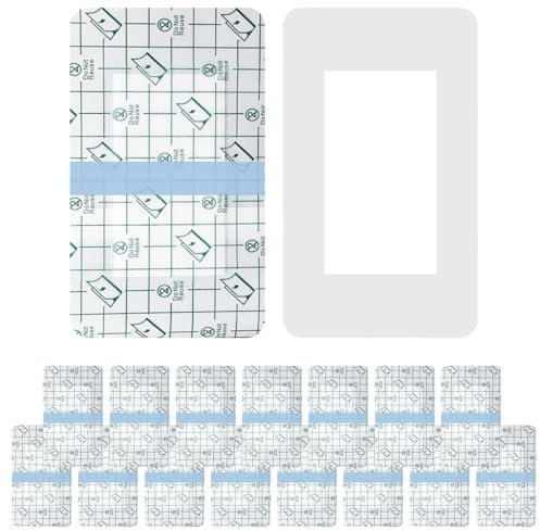 15 Stück Sterile Kompressen Wasserfeste Wundpflaster Duschpflaster Wasserfest PU Verbandsmaterial Adhäsiver Wundverband zum Schutz der Haut Nach dem Tätowieren Schwimmende Dusche (10 * 15cm)