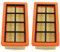MCHNIC 2x Flachfaltenfilter für Kärcher 6.415-953.0 AD2 Battery AD3 AD4 Premium AD 3.000,AD 3.200 Aschesauger Staubreinigung Staubsauger Filter