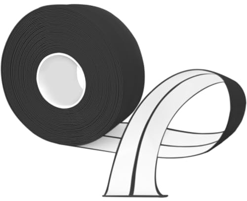 Mjuk golvlist självhäftande, 6 m PVC köksändlist 20 x 20 mm, golvlist självhäftande för kök och badrum 2 x 2 svart