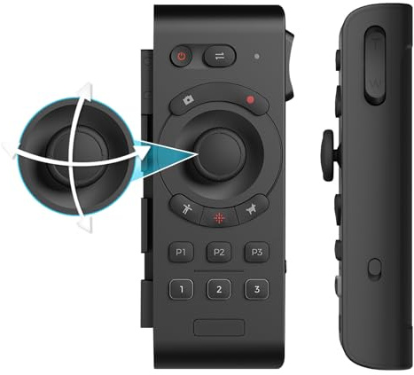 OBSBOT Smart fjärrkontroll för bakluft, PTZ-kontroll via Gimbal-knapp eller handledsrörelser, Bluetooth anslut trådlöst upp till 3 OBSBOT bakluftsenheter och kontroll över bakluftens olika funktioner