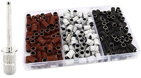 80/120/180/240 grano máquina taladro lijadora juego de bandas de lijado quitar lima de taladro uñas acrílicas gel