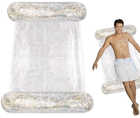 Hamac gonflable pour piscine - Matelas gonflable - Matelas de piscine - Matelas gonflable pour adulte - Lit de natation - Fauteuil de détente - Jouet d'eau