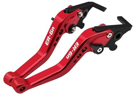 YUEYUEMOTO Pour ER6N ER6F ER-6N ER-6F 2006 2007 2008 Moto réglable courts frein Leviers d'embrayage accessoires de moto（Rouge）