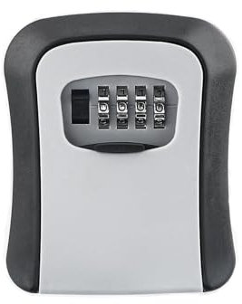 Cassetta di Sicurezza,Cassaforte per Chiavi Montata a Parete,Cassaforte Porta Chiavi da Esterno,Cassetta Chiavi con Codice con 4 Cifre Combinazione Codice per Casa Ufficio Garage