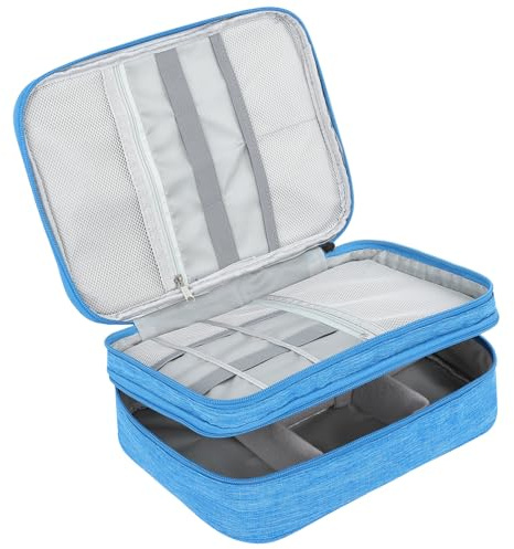 AiQInu Sac Câble Multifonctionnel Sac de Voyage Universel Électronique Cable Management Cubes pour Tablette, Disque Dur Externe, Chargeur, Adaptateurs, Cartes Mémoire, Câbles USB