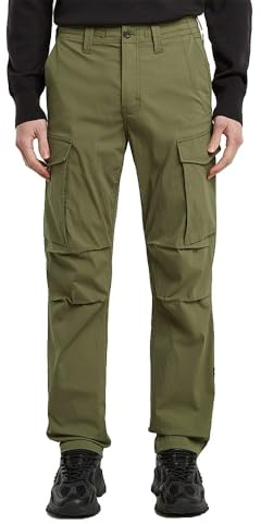 8719965012981 Core Regular Cargo Pants, Green (Shadow Olive D24309-e070-b230), 32 W/34 L