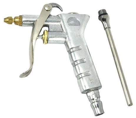 Pistolet à air avec buse d'air réglable en laiton Accessoire de compresseur d'air avec tuyau de buse d'air industriel