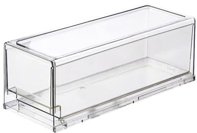 Organisateur de tiroir de réfrigérateur Réfrigérateur clair Récipient d'organisation de grande capacité Borne de rangement Tire-Out pour la cuisine PET PP Matériau