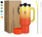 hydro2go® 1200ml/40oz Thermobecher, Kaffeebecher to Go, Isolierbecher mit Griff & Strohhalm, Reise- & Autobecher, Tumbler für Heiß- & Kaltgetränke (Sunset, 1200 ml)