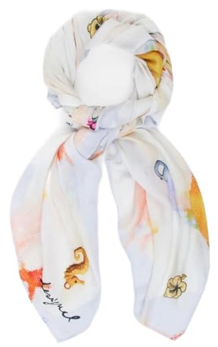 Desigual foulard collezione accessori, Beige, Taglia unica