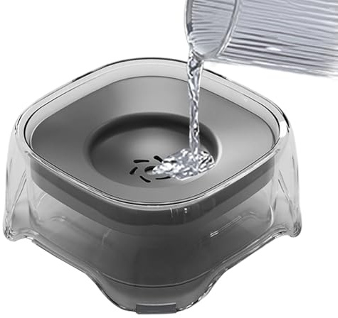 Dog Water Bowl - No Drip Pet Waterer, Anti-Choking Dispenser with Safe Design, Medium Puppies Kittens Cats, Animals Hydration Accessory, Portable Pet Feeding Solution for Home Travel