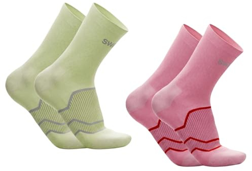 SWIFTER Anti-blister Performance Running Socks | 2 Pairs | Cushioned Support