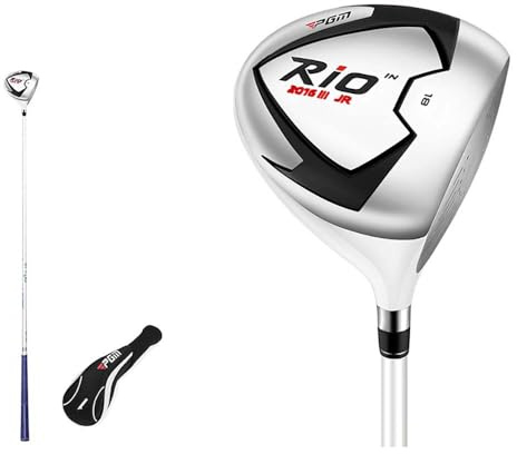 Golfklubbor barn stor volym #1 trägolfförare kolskaft höger hand junior pojkar flickor golfklubb trä med huvudbonad