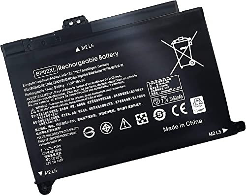 ANTIEE BP02XL 849909-850 Batteria per HP Pavilion Notebook PC 15 15-AU000 15-AU010WM 15-AU018WM 15-AU020WM 15-AU062NR 15-AU123CL 15z-AW000 TPN-Q172 849569-421 849569-542 7.7V 41Wh