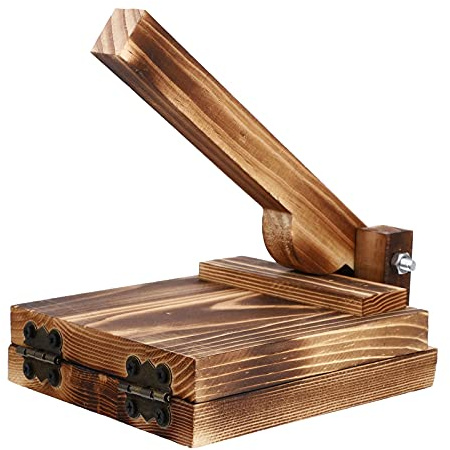 DOITOOL Wooden Pierogi Press, Dumpling Skin and Gyoza Wrapper Maker