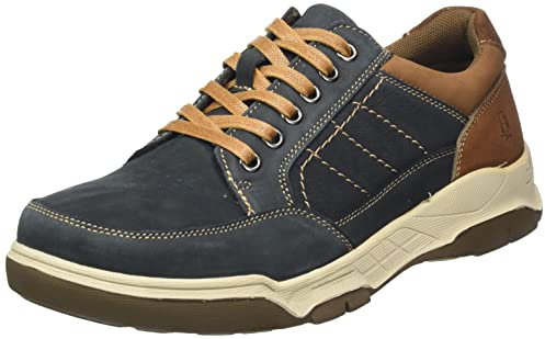 Hush Puppies Mens Finley Sneaker, Navy, 10 UK