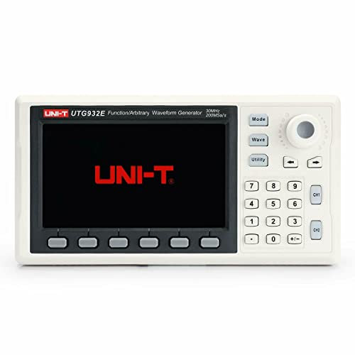 UNI-T 30 MHz Generatore di funzioni, UTG932E arbitrario di forma d'onda, 2 canali, 200MSa/s, risoluzione verticale a 14 bit, (EU Plug) Shop in Germania,3 anni di garanzia