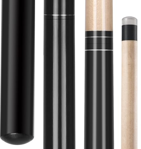 QGF Jump Break Stick Cue, Heavy Hitter Jump Break Cue, 3 Piece Pool Stick 23~25oz (Black)