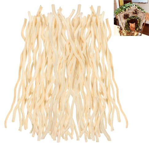 Träblockpinnar, 50 stycken träfärger, träpinnar för pyssel, 30 cm långa 0,5–1,2 cm i diameter träpinnar, träblock, träpinnar, träblock, hantverk för pyssel, för pyssel, trä