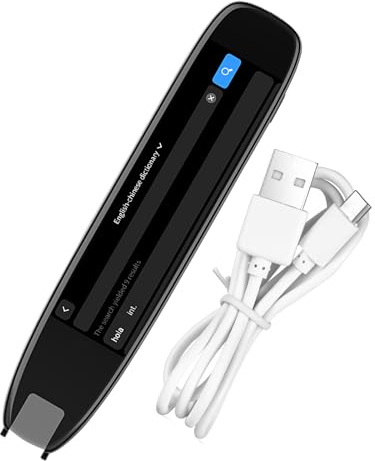 Översättningspenna, offline 142 språk hjälpmedelsöversättningspenna, 15,01 x 1,28 x 0,57 tum pekskärm elektroniska ordböcker, text till tal läsverktyg skanner perfekt för barn, lärare, studenter