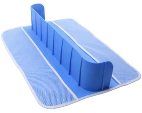 Bañera de Salpicaduras - Tapón de Agua de Silicona Flexible, Divisor de baño antispil | Estante Organizador montado en la para con Almacenamiento de Juguetes para bebés