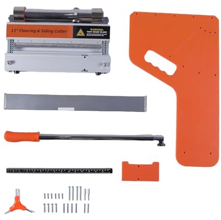 Oreilet Taglierina per Pavimenti in Vinile Laminato 13, Taglierina per Legno Multistrato per Pavimenti in Laminato con Ruota, Taglio Angolo e Lunghezza, Strumento Legno LVP LVT VCT