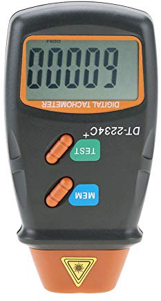 Galen Försäljning Digital varvräknare, DT-2234C+ icke-kontakt digital LCD laser fotometer mini RPM testare meter