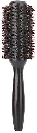 Cepillo de pelo de cerdas de jabalí Cepillo de pelo de madera maciza Rodillo redondo Peine redondo Resistente al calor Peine de peluquería antiestático Secador de pelo y cepillo para rizar