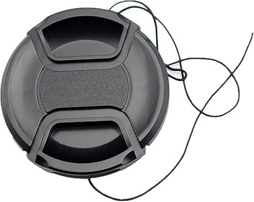 Tappo Coprilente Universale Compatibilie con Tutte le Tipologie di Macchine Fotografiche Tappo Nero Universale Copriobiettivo (49mm)