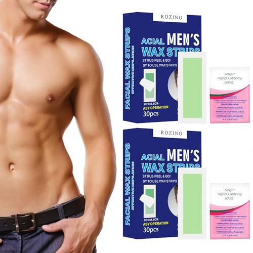 60 PCS Kaltwachsstreifen Kaltwachsstreifen Gesicht Wachsstreifen Haarentfernung Waxing Strips Für Das Gesicht Hauttypen Geeignet Beine Kaltwachsstreifen Männer Wachsstreifen Für Frauen Zuhause Reise