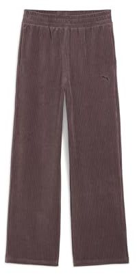 PUMA dam Stickade byxor Ess Elevated Velour Rib Straight Leg Pant