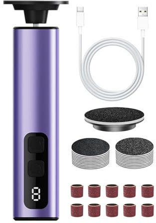 Polly mit elektrischen Hallus - 15.1poucesv Pedicure Machine - Lösungsmittel von Calli - 9 - Schwindelfuß -Peeling mit Sandpapierscheiben und Schleifköpfen, perfekt zum Entfernen der harten Haut