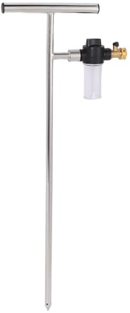 Fdit 32in in Acciaio Inossidabile Strumento di Irrigazione delle Radici Profonde con Manico T, Palo della Bacchetta di Irrigazione del di Irrigazione, per Cespugli Arbusto in Sequoia