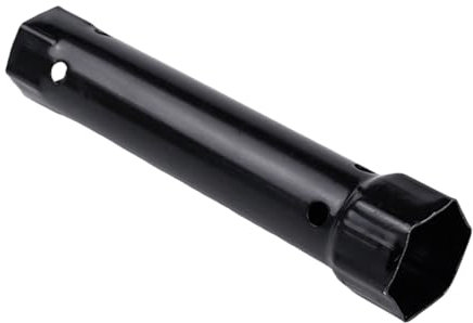 Uqezagpa Llave tubular de 204 mm M34-40 doble llave de tubo de acero al carbono herramienta para fontanería, reparaciones del hogar, herramienta de grifo