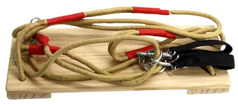 Gungtj Chaise Balançoire en Bois - Balancelle pour Les avec Une Corde d'ajustement en Hauteur | Équipement Sportif Grande Capacité pour Adolescents Filles Garçons Adultes